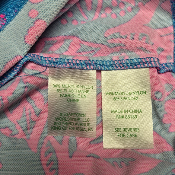 Lilly Pulitzer Braedyn UPF 50+ Midi Dress Large NWT Aura Pink Leaf an Impression - Picture 9 of 11